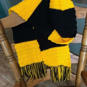 Handmade Steelers Winter Scarf